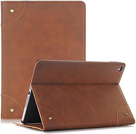 elecfan Samsung Galaxy Tab S Case 10.5 inch, Book Style Case Cover Premium Leather Flip Case with Card Slots for Galaxy Tab S 10.5 Inch SM-T800 (Tab S 10.5, Light Brown)