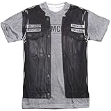 Sons Of Anarchy Unholy Costume (Front Back Print) Mens Sublimation Shirt MD
