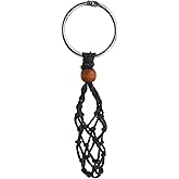 Diy Keychain Unfinished Macrame String Lanyard Stone Crystal Holder Cord, Jewelry Making Accessories Key chains