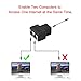 Category 6 Ethernet Module, MACTIS 180° Cat6 RJ45 8-Wire Jack with Unshielded Information Module (2 Pack, 3 Port RJ45 Coupler)