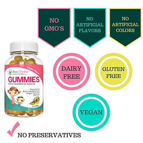 Choline BestCholine Gummy Vitamins High Absorption For Kids And Adults
