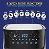 Air-Fryer-Elegant-Life-XXL-Electric-Hot-Air-Fryer-Oven-with-8-Presets-LED-Touch-Panel-5L-Non-Stick-Air-Frying-Basket-1-60-Mins-Timer-80-200-Temperature-Control-1700W-Black Air Fryer, Elegant Life XXL Electric Hot Air Fryer Oven with 8 Presets LED Touch Panel & 5L Non-Stick Air Frying Basket, 1-60 Mins Timer & 80-200℃ Temperature Control, 1700W, Black