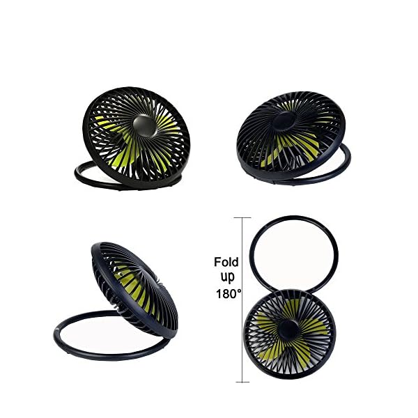 UKHONK-6-Inch-Portable-USB-Powered-Desk-Fan-Personal-Cooling-FanSmall-Table-Fan-Cooling-Fan-with-2-Speed-Adjustable-HeightGreat-for-Desktop-Office-Travelling-Camping-Fishing-HomeBlack UKHONK 6 Inch Portable USB Powered Desk Fan Personal Cooling Fan,Small Table Fan Cooling Fan with 2 Speed & Adjustable…