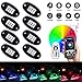 ROCCS 8 LED RGB Rock Pod Lights - UTV SUV ATV Underglow Neon LED Light Kit - Underbody Tail Glow Lamp Kit for Off Road Van Truck Vehicle