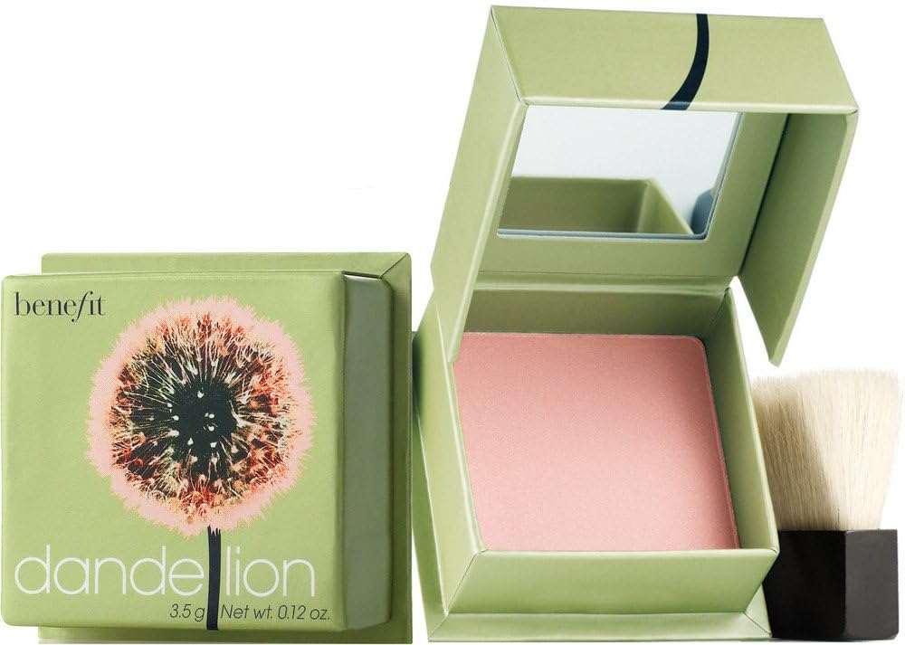 BENEFIT dandelion TRAVEL SIZE MINI 3.5 g Net wt. 0.12 oz. baby-pink brightening face powder