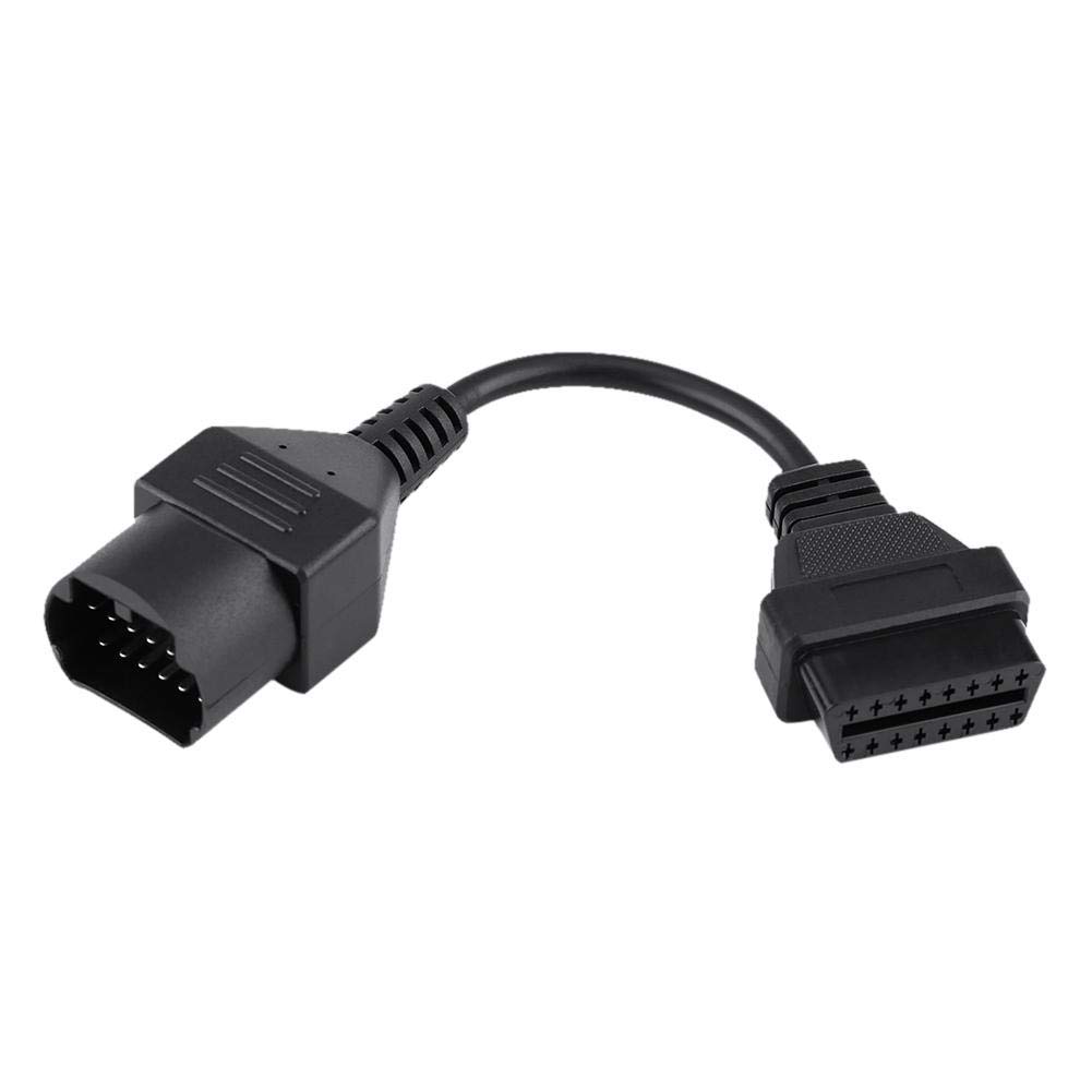 Obd1-Automotive Diagnostic Scanner Cable, 17-Pin To 16-Pin Obd2 Adapter Connector