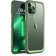 SUPCASE Case for iPhone 13 Pro Max (2021) 6.7 Inch, Transparent Slim Protection Hybrid Case [Unicorn Beetle Style] Bumper TPU Shockproof (Dark Green)