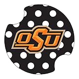 Thirstystone Oklahoma State University Dots Car Cup Holder Coaster, 2-Pack
