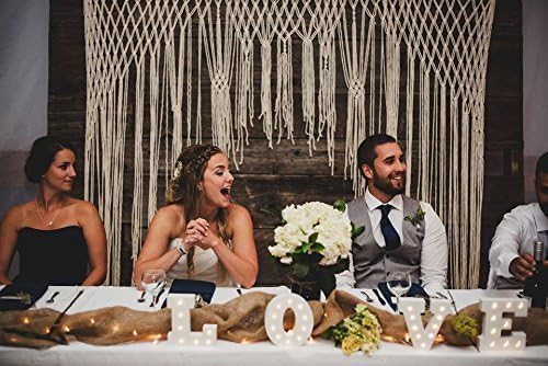 Large Yarn Macrame Wedding Ceremony Backdrop Arch for Arbor or Altar by The House Phoenix