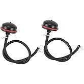 Hippotech Pack of 2 793382 Primer Bulb with Fuel Line for Briggs 790221 MTD for Craftsman 8HP 8.5HP Snowblower Snow Blower