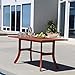 VIFAH Malibu Outdoor Rectangular Dining Table with Curvy Legs