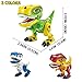 PBOX Dinosaur Toys for Kids,Die-cast Alloy Flexible Body Dinosaurs Toy with Roaring Sound and LED Light,Boys Girls Best Gifts for Age 3 4 5 6 7 8