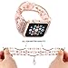 JOMOQ Compatible with Apple Watch Band, Fashion Sports Beaded Bracelet Replacement iWatch Strap Band for Women Girls, Apple Watch Series 38mm/42mm