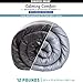 Calming Comfort Reversible Cooling Weighted Blanket by Sharper Image- Dual Sided Viscose Bamboo & Soft Velveteen for Hot & Cold Sleepers, Heavy Blanket for Adults, BPA-Free Microbeads- 12 lbs, Grey