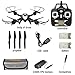 MJX X401H Wifi FPV Drone with Camera Live Video Altitude Hold RC Quadcopter Kit 3D Roll Headless Mode One Key Return Real Time Transmission RTF Helicopter with Bonus Battery Fireproof Pouch Black