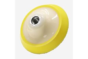 COMEFLOOR 4" Hook and Loop Rotary Backing Pad, 5/8"-11 Thread Backer Pad for Rotary Polishing Machine