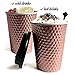 Disposable Coffee Cups with Lids by Metallic Party Rose Gold Cups Black Lid Spoon | Rose Gold Party Decorations | Bridal Shower Decorations | Coffee Cups 12 oz | Paper Cups | Insulated Cups