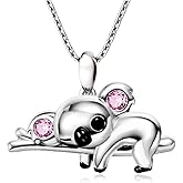 DkakoJew Cute Koala pendant necklace,for Girls Boys Pendant Necklaces Gifts Jewelry Gifts for Girls Daughter Boys Son Granddaughter Niece Birthday Christmas Graduation Gif over 3 years old.