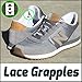 12 Grapples - LACE GRAPPLES for 3 Pairs of Shoes - No Tie Shoelace Anchor System