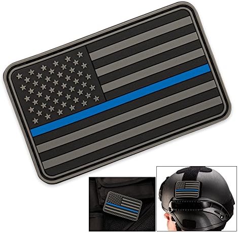 Thin Blue Line PVC Patch