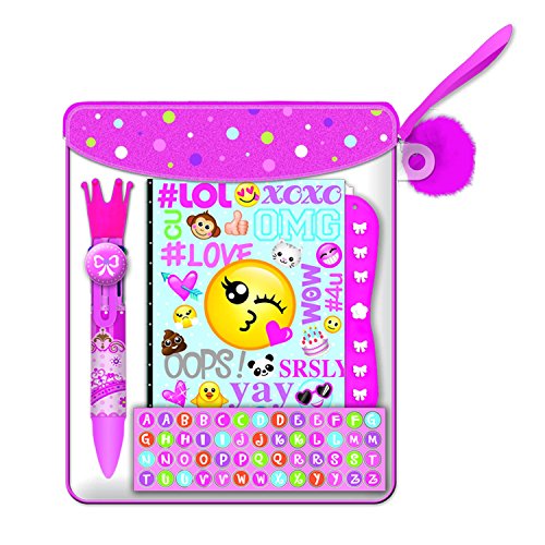 Hot Focus Mini Secret Journal with Lock- Learning Fun (Emoji)