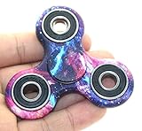 RushPanda Tri-Spinner EDC Fidget Toys, Multicolor High Speed Hand Spinner for Anxiety Relief ADHD Focus (Galaxy B)