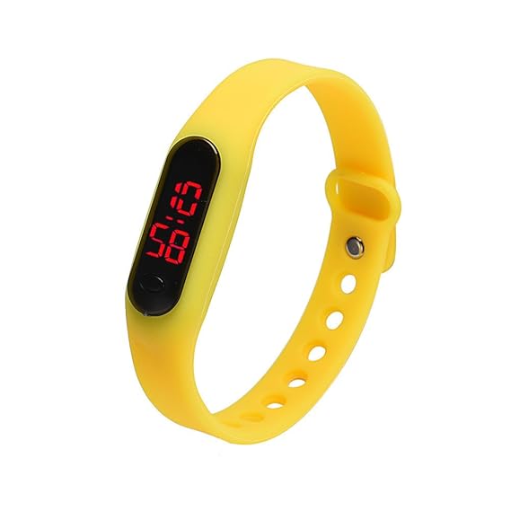 Amazon.com: Liouhuble Rubber LED Womens Mens Date Sports Bracelet ...