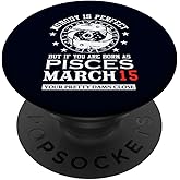 Pisces Zodiac Sign March 15 Funny Astrology Birthday Party PopSockets Adhesive PopGrip