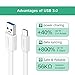 UGREEN USB C Cable USB 3.0 Type C Charging Cord for Samsung Galaxy Note 8 S8 Plus, LG V30 V20 G5 G6, Google Pixel 2, Nexus 6P 5X, Nintendo Switch, GoPro Hero 6, Lumia 950 White (1.5FT)