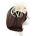 Acecharming Fascinators Hat Flower Sinamay Feather Headband Cocktail Tea Party Headwear Hat Girls and Women