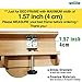 Wooros Bedside Organizer, Natural Bamboo Adjustable and Attachable Bedside Caddy for Dorm, Bunk, Loft Beds and Small Bedroom