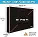 Garnetics Outdoor TV Cover 43 Inch – Waterproof & Weatherproof TV Enclosure, Smart Shield Screen Protector, Outside TV Covers for Moving & Storage - Black