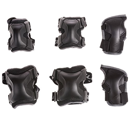 Rollerblade X Gear 3 Pack Protective Gear, Knee Pads, Elbow Pads and Wrist Guards, Inline