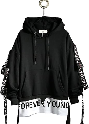 Hello Mrlin Men S Techwear Streetwear Hip Hop Fashion Hoodie Japanese Harajuku Outfits Amazon Co Uk Clothing