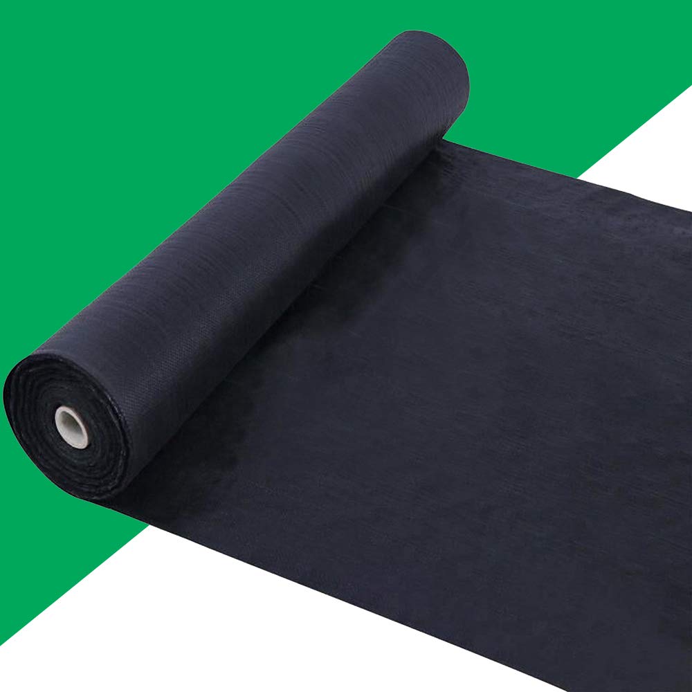 Premium 5oz Pro Weed Barrier Landscape Fabric Ground Cover Heavy Duty Commercial Anti-Weed Gardening Mat, 7ft x 100ft, Black Image Premium 5oz Pro Weed Barrier Landscape Fabric Ground Cover Heavy Duty Commercial Anti-Weed Gardening Mat, 7ft x 100ft, Black Image