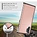 SAMONPOW Wallet Cover for Galaxy Note 10 Plus Case with Card Holder Dual Layer Hybrid Shell Heavy Duty Protection Shockproof Soft Rubber Cover Case for Galaxy Note 10 Plus 6.8 inch Rose Gold