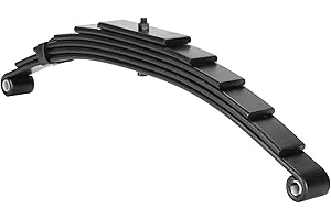 Youxmoto Trailer Leaf Spring 3500lbs for 7000lbs Axle- 6 Leaves Double Eye, 25-1/4" L, 1-3/4" Width, Fits for SW6; Heavy Duty Steel Plate Springs
