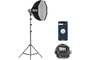 GVM GREAT VIDEO MAKER GVM 80W Photo Studio Lighting Kit, LED Video Light with Bowen Mount 23.6" Softbox, Tripod Stand, Continuous Output Daylight 5600K Lights for Photography