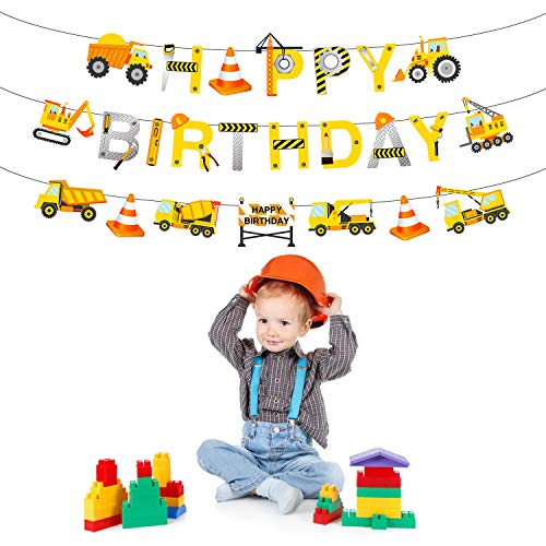 Cathy S Toy Shop Construction Vehicles Truck Digger Birthday Paper