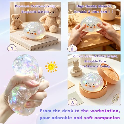ORCHID M® Big Squishy,Squishies, Squishies, Colorful Stress Fidget, Soft Squeeze Decompression Dough, Sensory Stress Ball Squeeze Toys