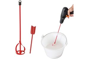 Lqucwepp 2PCS Paint Mixer for Drill, Grout, Thinset, Plaster, Mud, Cement Mixer Stirring Paddle,Paintingtool for All Standard