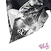 JoJo Siwa Signature Collection Hair Bow - Black Tie-Dye Print - Sticker Patch Set Included