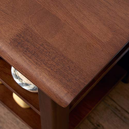 XKZG Storage Bench Wooden Shoe Bench Rustic Solid Wood Entryway Bench (Brown,47.2") Pricepulse