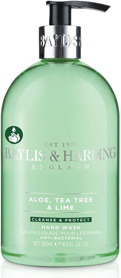 Baylis & Harding Aloe Tea Tree Lime Antibacterial Hand Wash 500ml Vegan Friendly