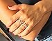 CISHOP 2pcs Set Romantic Handmade LOVEYOU Stack Plain Above Knuckle Rings Band Mid Finger Rings