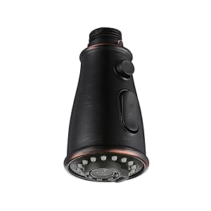 DESFAU Pull Out Spray Head For Kitchen Faucet,3 Function Kitchen Sink Faucet Spray Head Replacement, Oil Rubbed Bronze Finish 1901ORB Kitchen Faucet Head Replacement