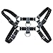 Men's PU Leather Male Chest H Bulldog Harness 4 Straps Club wear Costumes