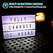 Cinema Light Box, ROTEK A4 Size 7 Colors Remote-Controlled LED Rechargeble Light Box with 189 Letters,Built-in Battery DIY Light Box for Wedding, Halloween, Chrismas,Dorm Room Decorations