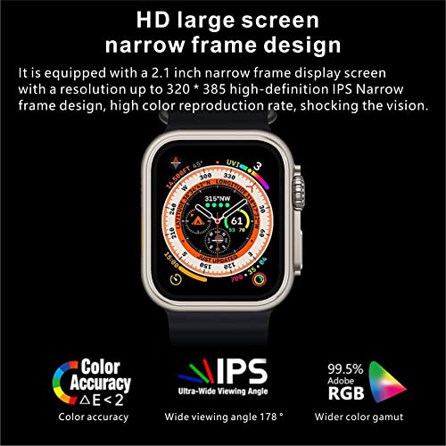 SmartWatch for Men Women Activity Fitnes Tracker Blood Oxygen Heart Rate Sleep Monitor Pedometer,2.02 DIY Touch Screen18Sport ModesWireless Charging 2