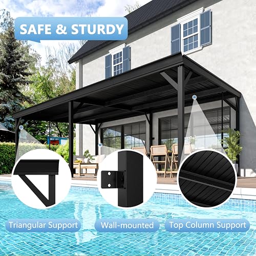 Yardenaler PG0201-62 12x20 Hardtop Gazebo Review: Wall-Mounted Outdoor Shelter image 22